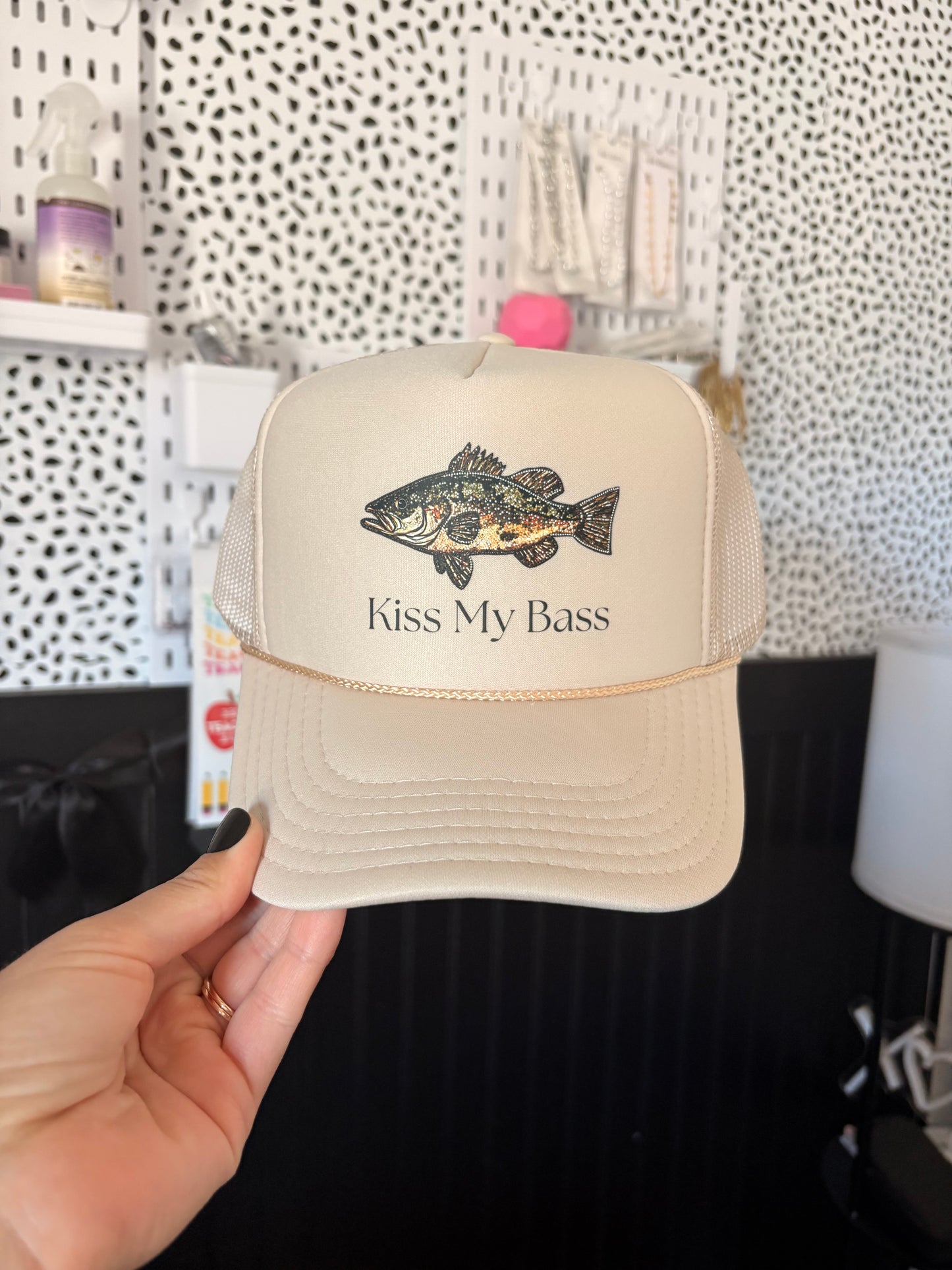Kiss My Bass Trucker Hat