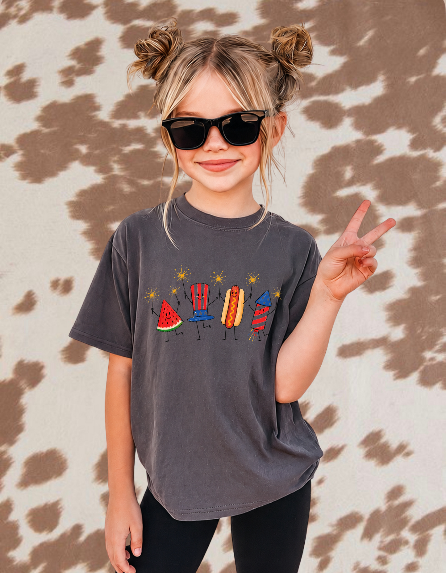 Kids Retro 4th of July Graphic Tee | Patriotic Summer Shirt