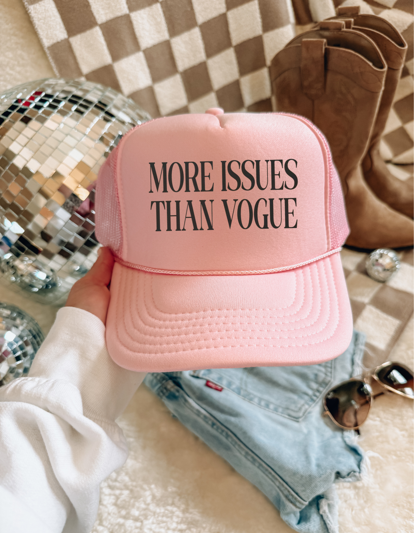 More Issues Than Vogue Trucker Hat