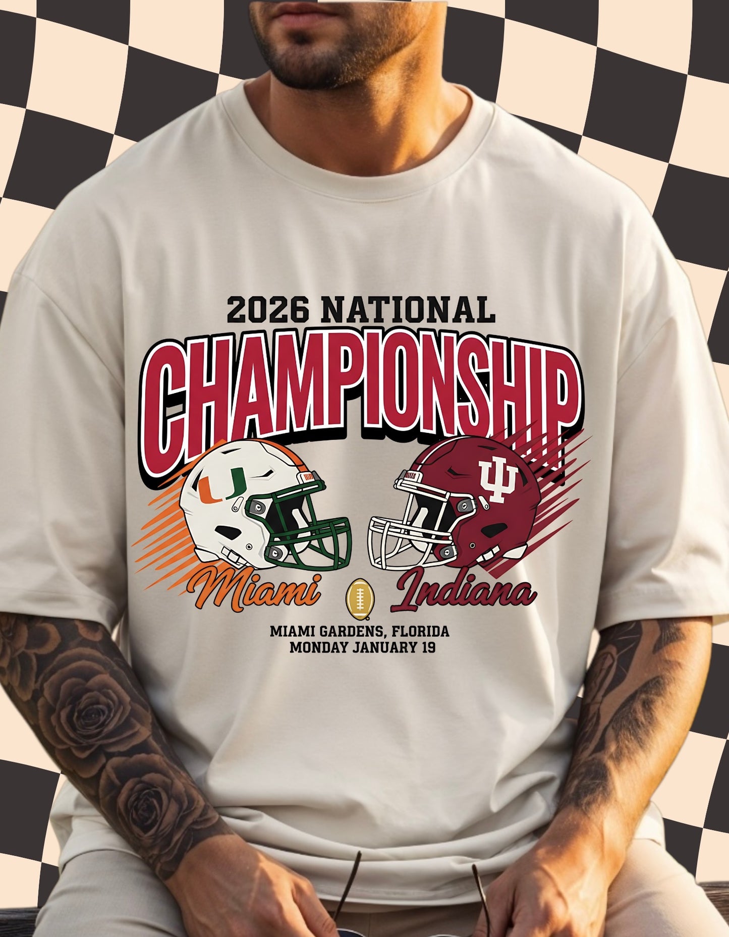 2026 National Championship Miami vs Indiana Tee