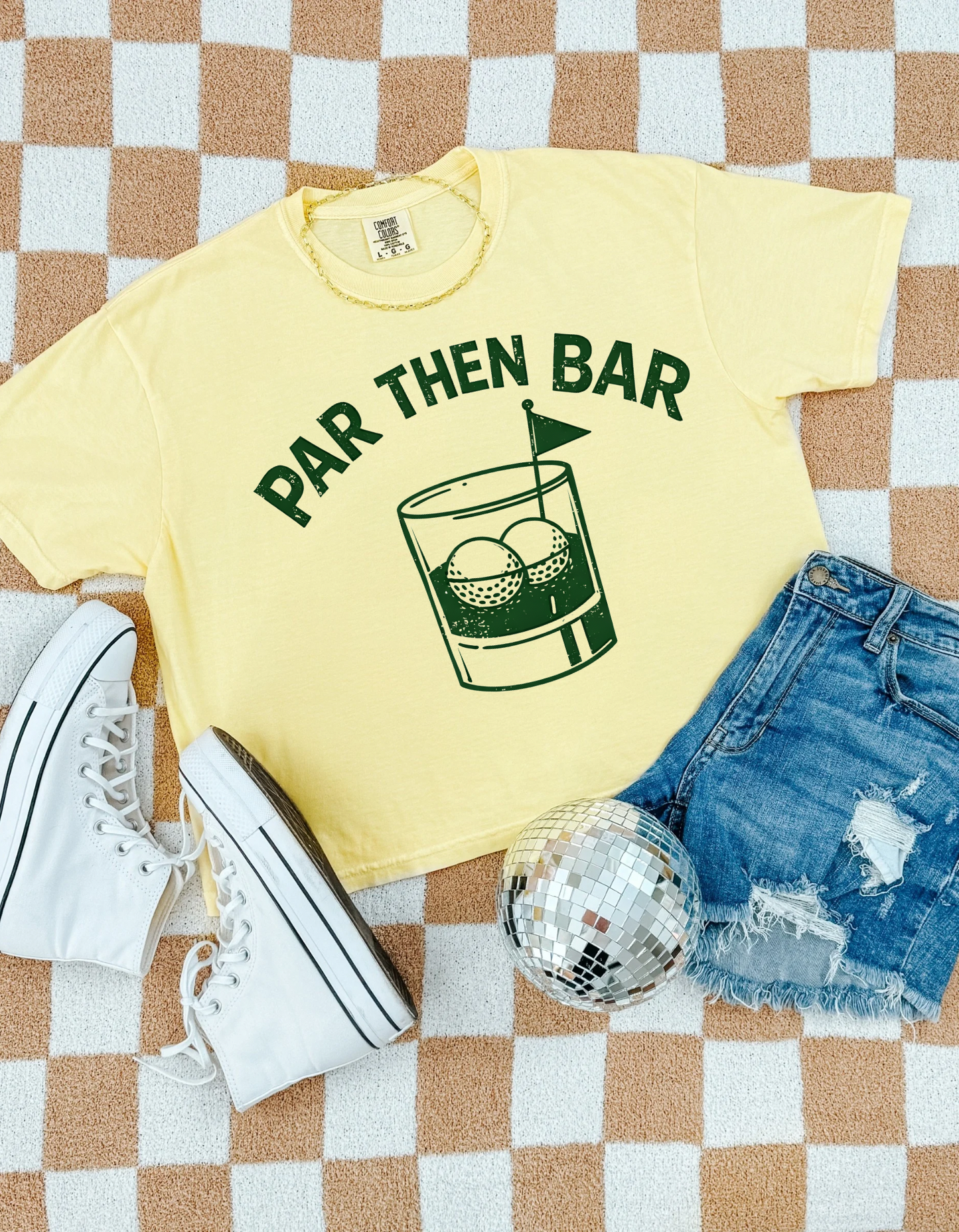 Par Then Bar Graphic Tee