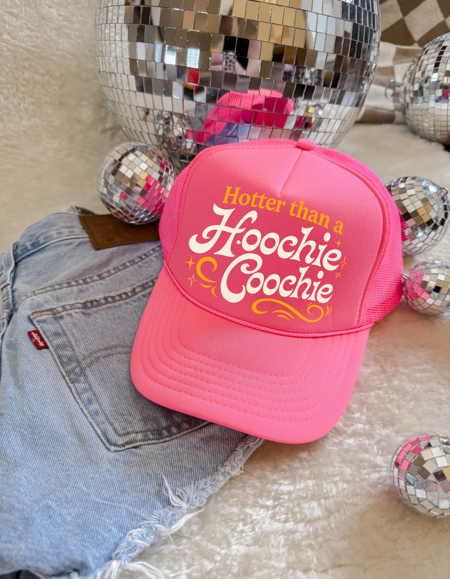 Hotter Than a Hoochie Coochie Trucker Hat 🔥🌶️
