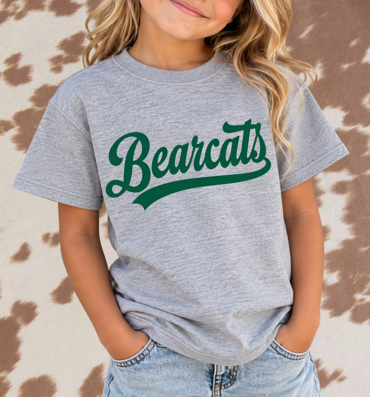 Bearcats Spiritwear Sweatshirt | Green Script School Spirit Crewneck