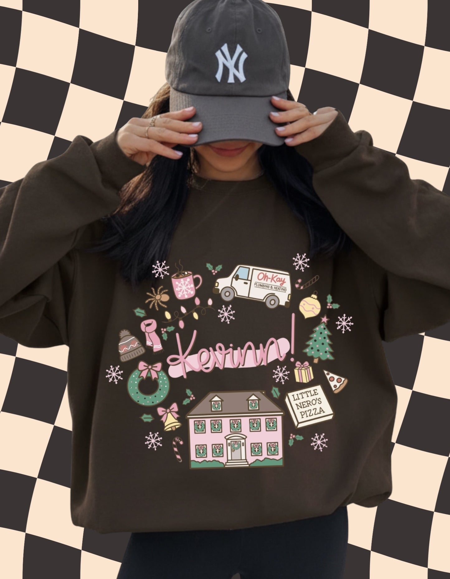 Kevin!! Home Alone Christmas Sweatshirt – Cozy Pink Holiday Crewneck