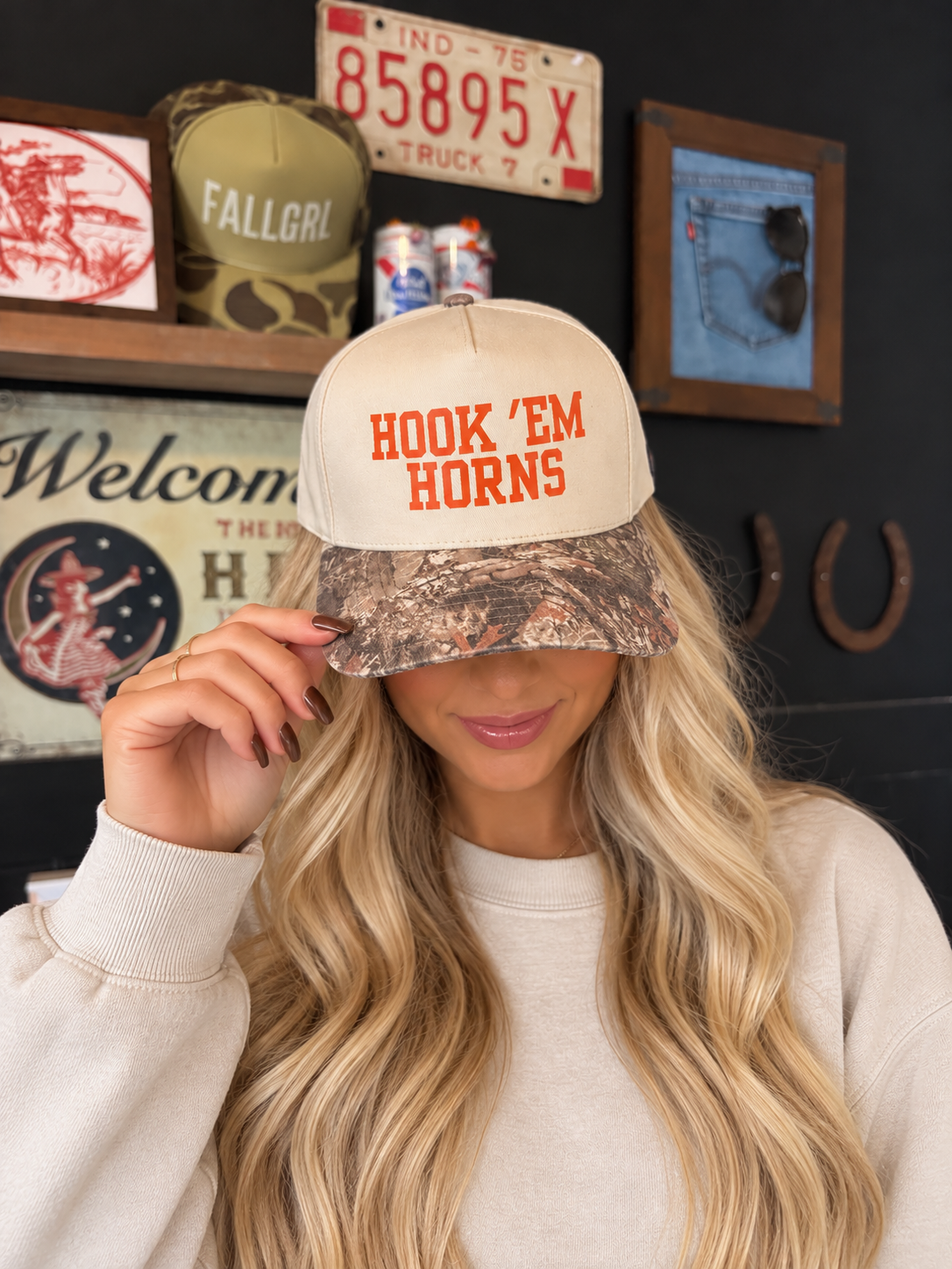 Hook ’Em Horns Camo Trucker Hat | Iron+Indy