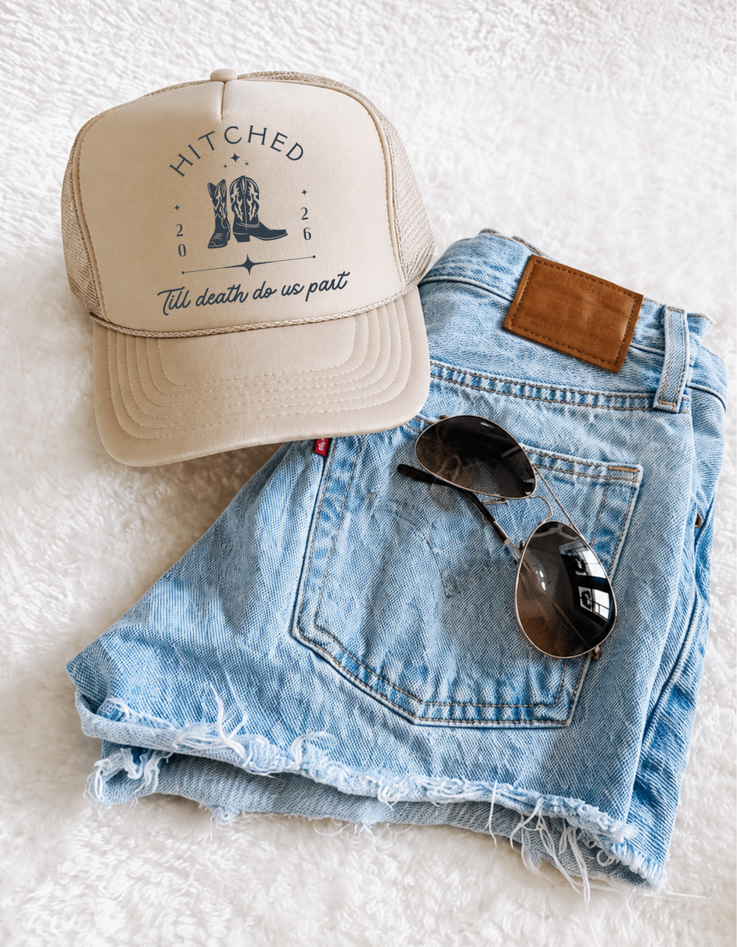 Custom Western “Hitched” Trucker Hat