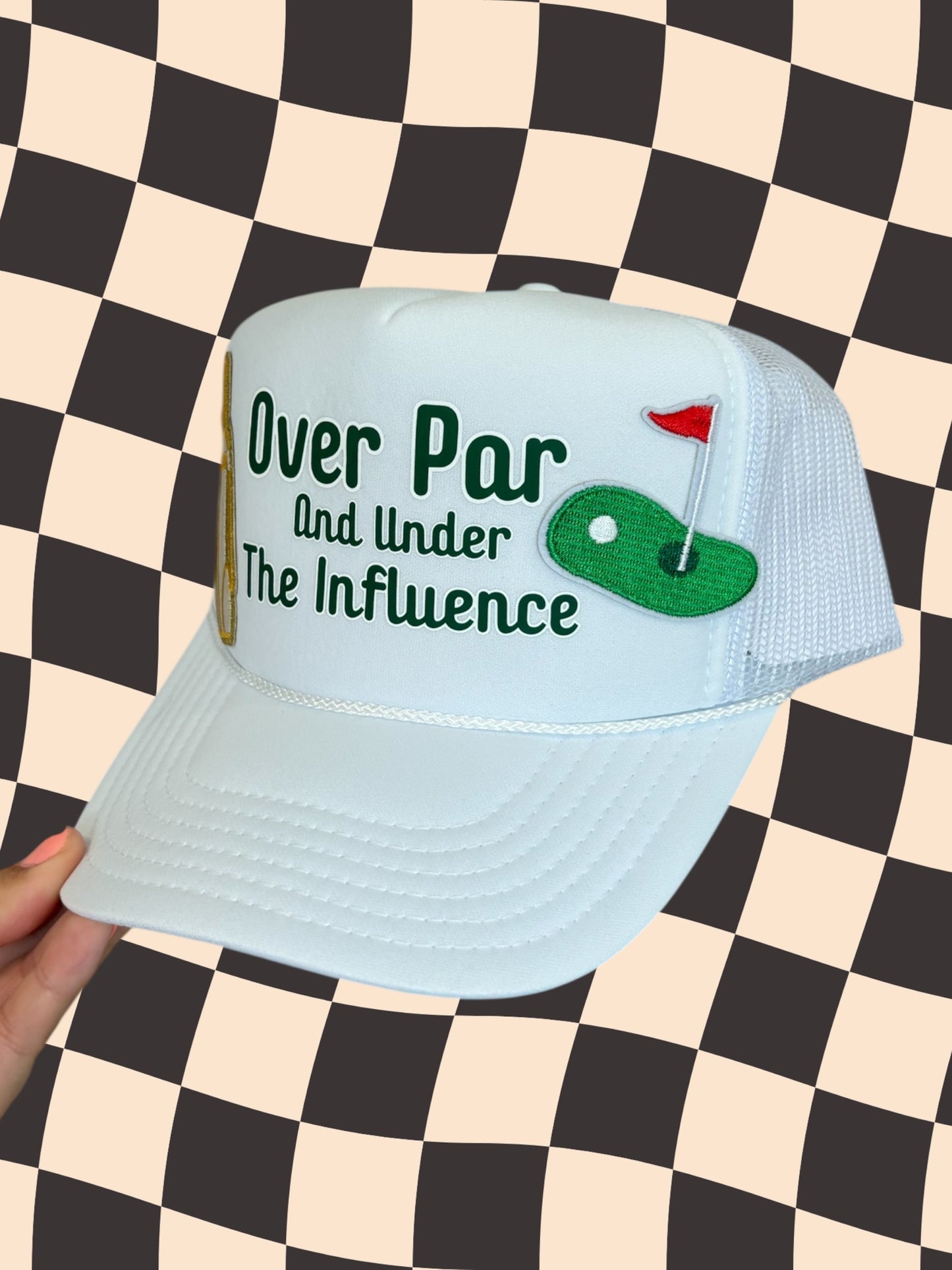 Over Par and Under the Influence Trucker Hat
