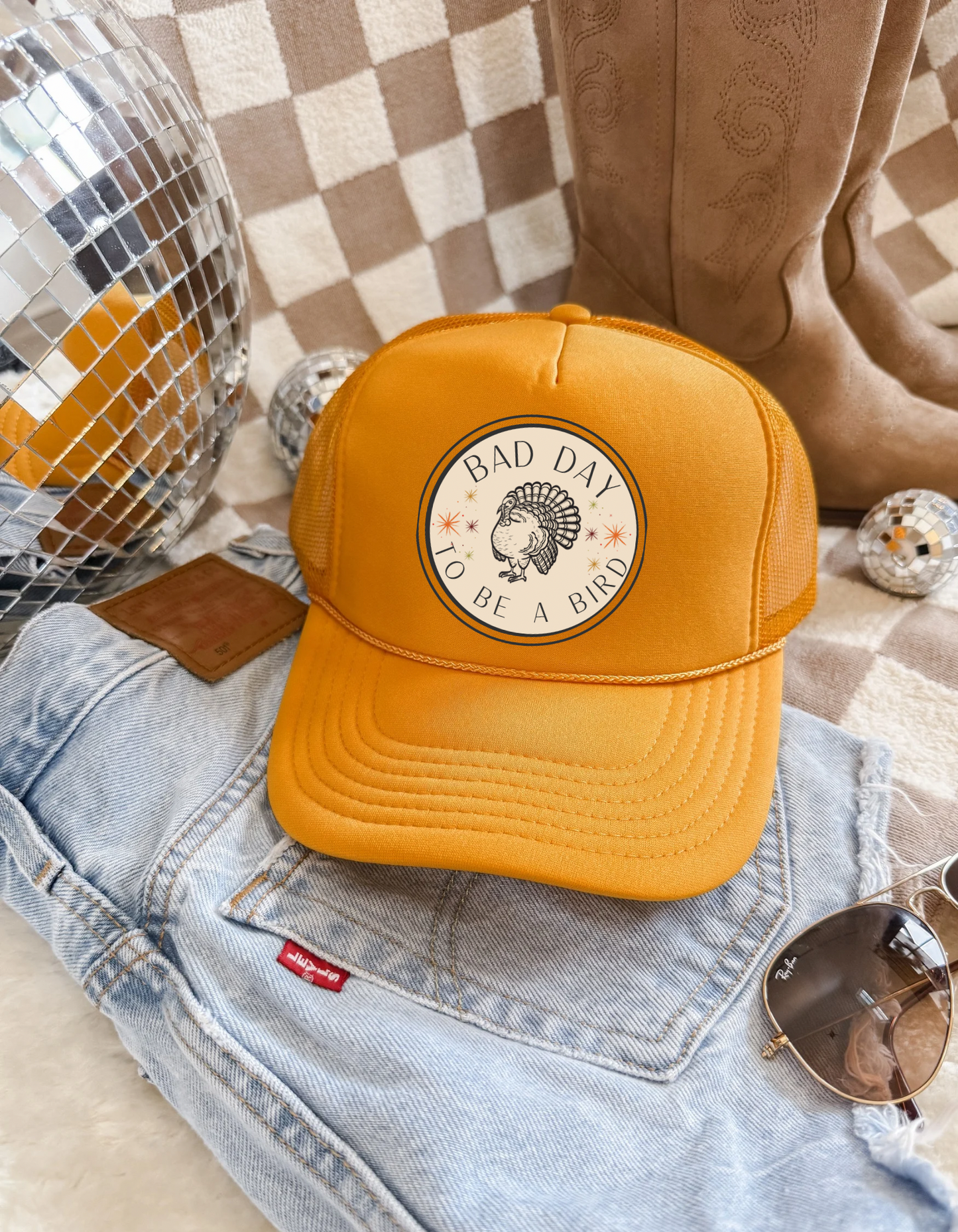 Bad Day to Be a Bird Trucker Hat| Thanksgiving Trucker Hat