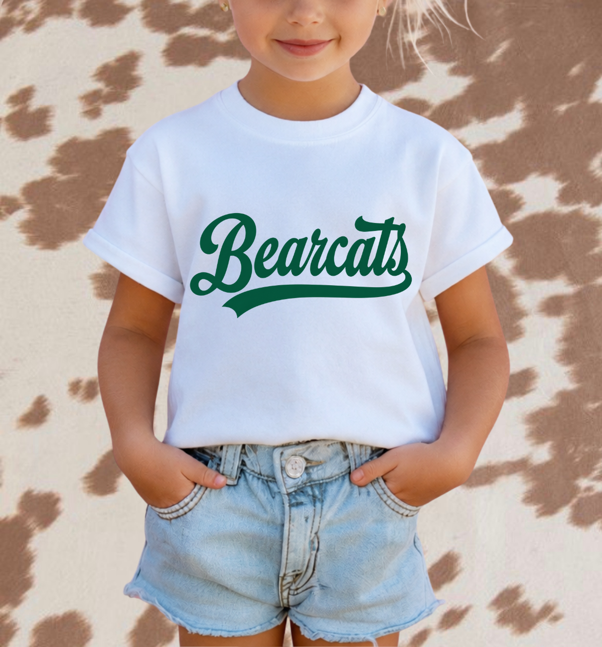Bearcats Spiritwear Sweatshirt | Green Script School Spirit Crewneck
