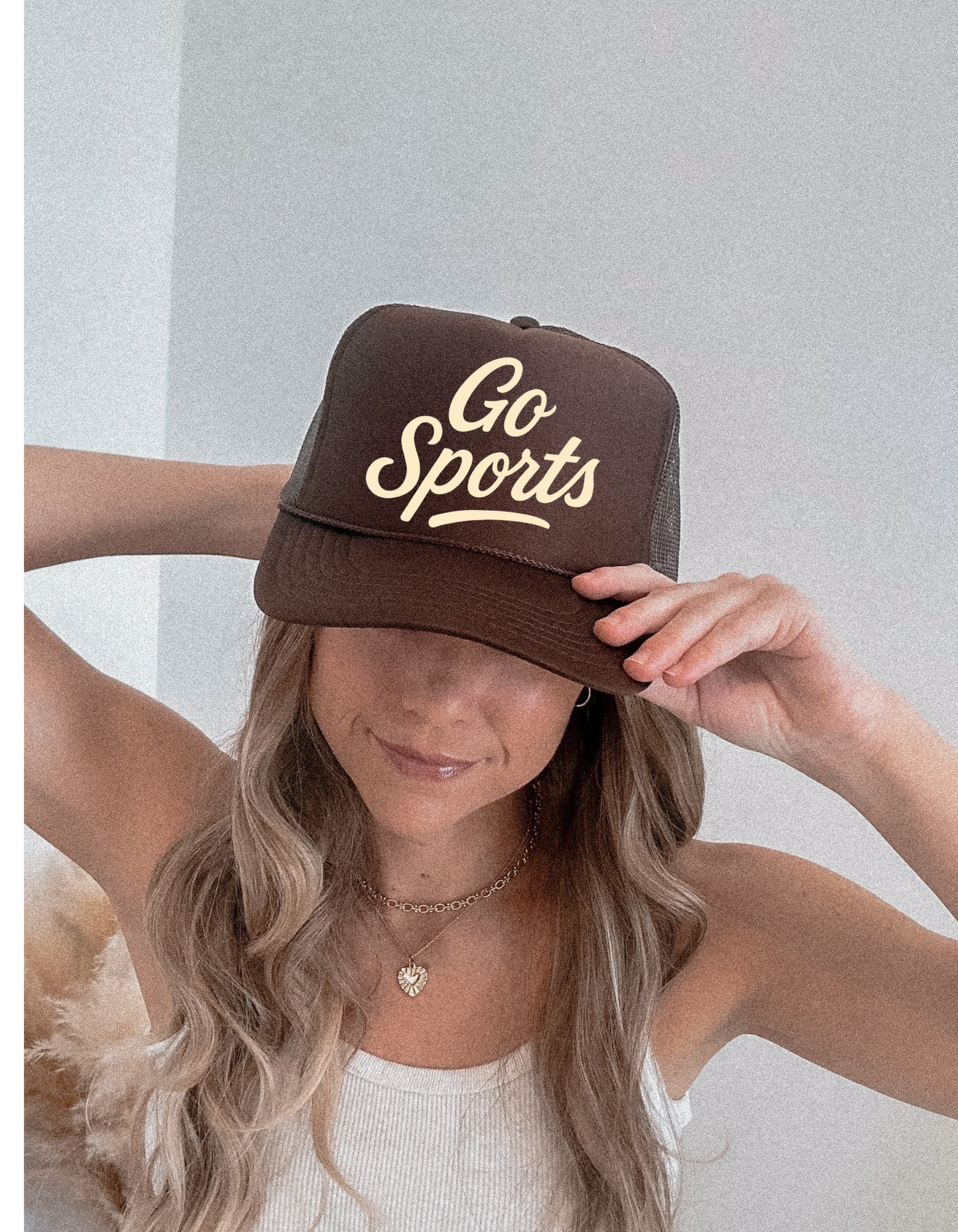 Go Sports Trucker Hat – Retro Game Day Baseball Cap