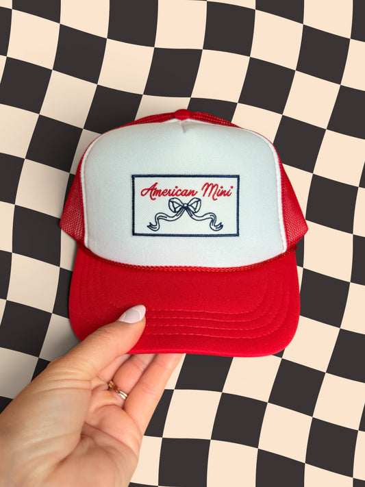 American Mini Kids Trucker Hat | Patriotic Mama + Mini Hat