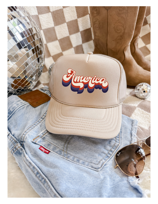 Retro America Trucker SnapBack