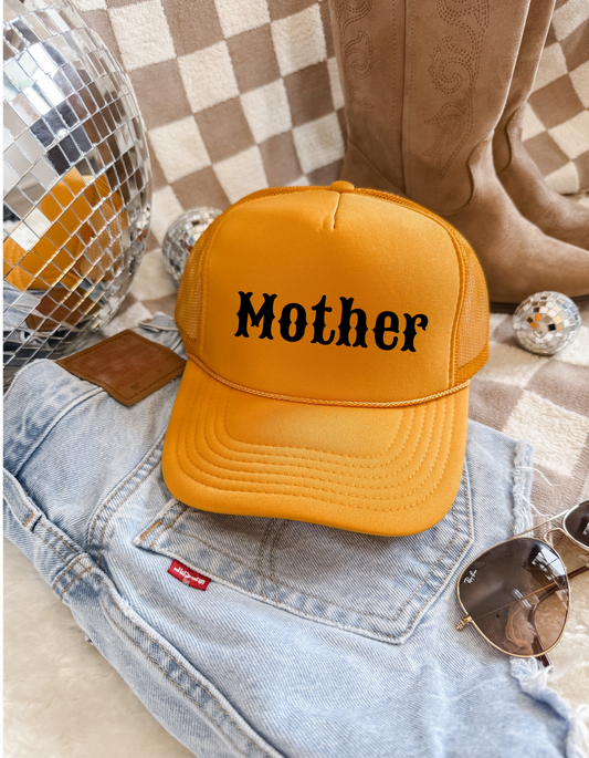 Vintage “Mother” Trucker Hat – Retro Western Style Mom Cap