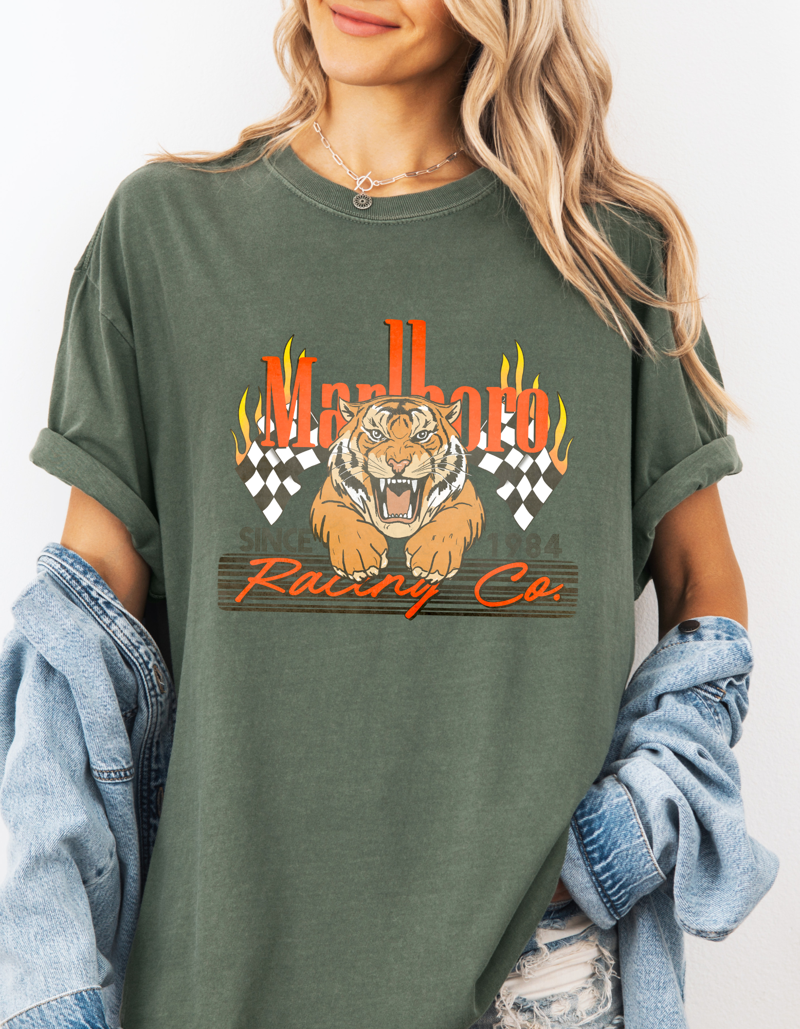 Vintage Marlboro Tiger Racing Graphic Tee