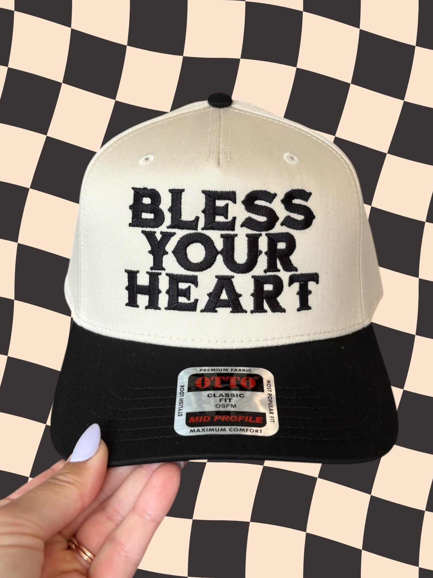 Bless Your Heart Otto Trucker Hat|Fall Hat|Embroidered Hat