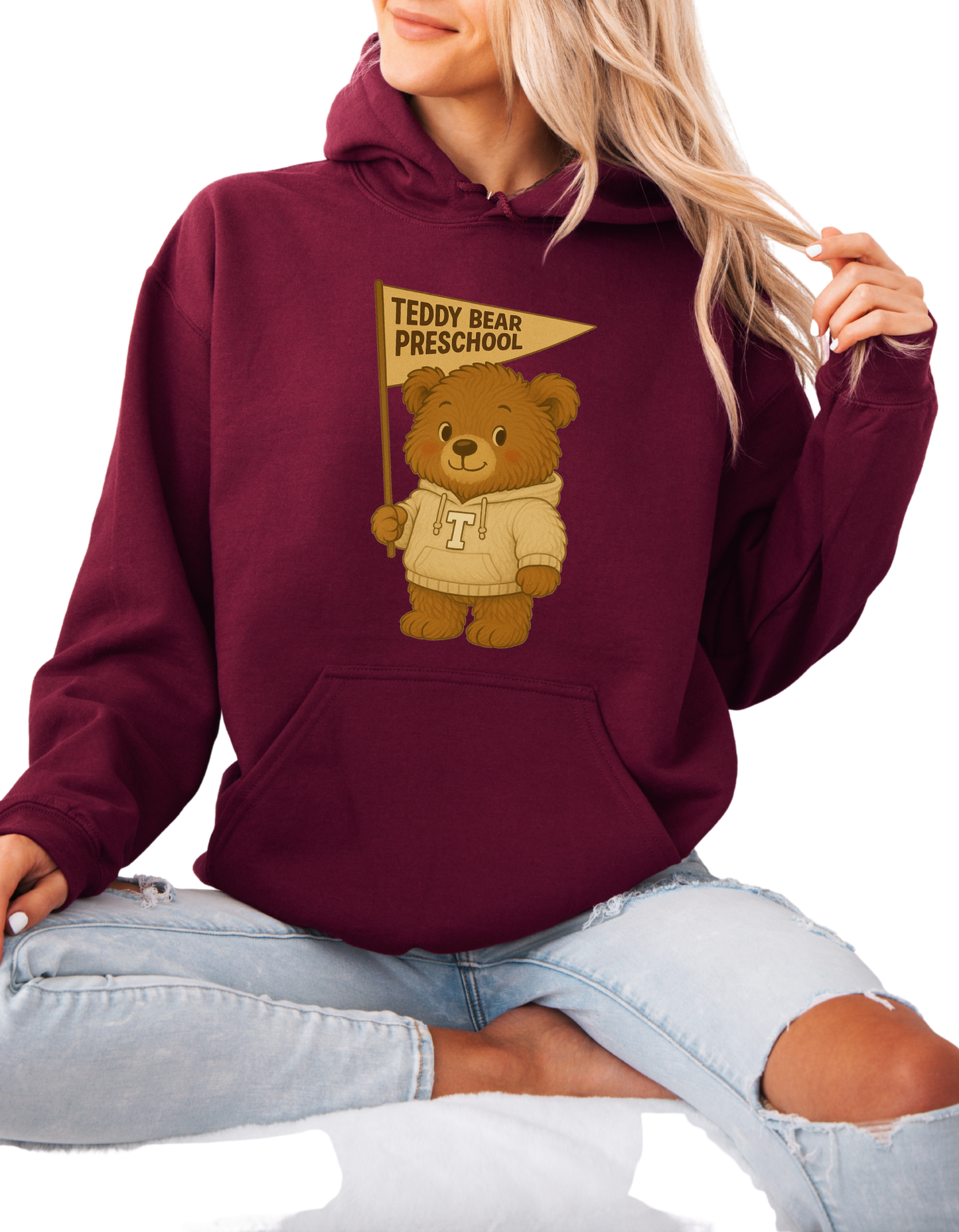 Teddy Bear Preschool Hoodie-Boy Bear