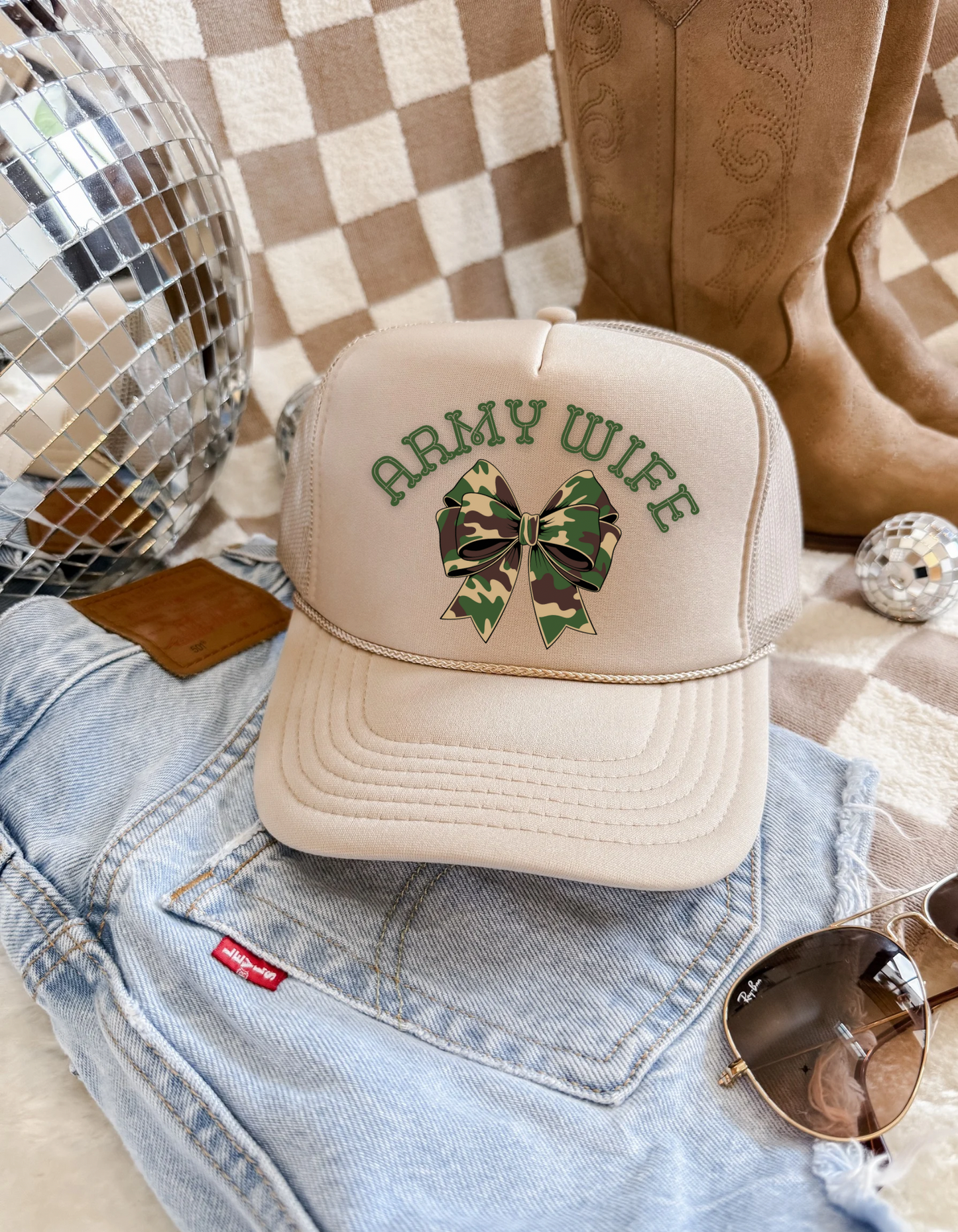 Army Wife Trucker Hat