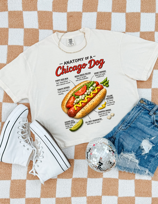 Anatomy of a Chicago Dog Graphic Tee- Adult and Youth