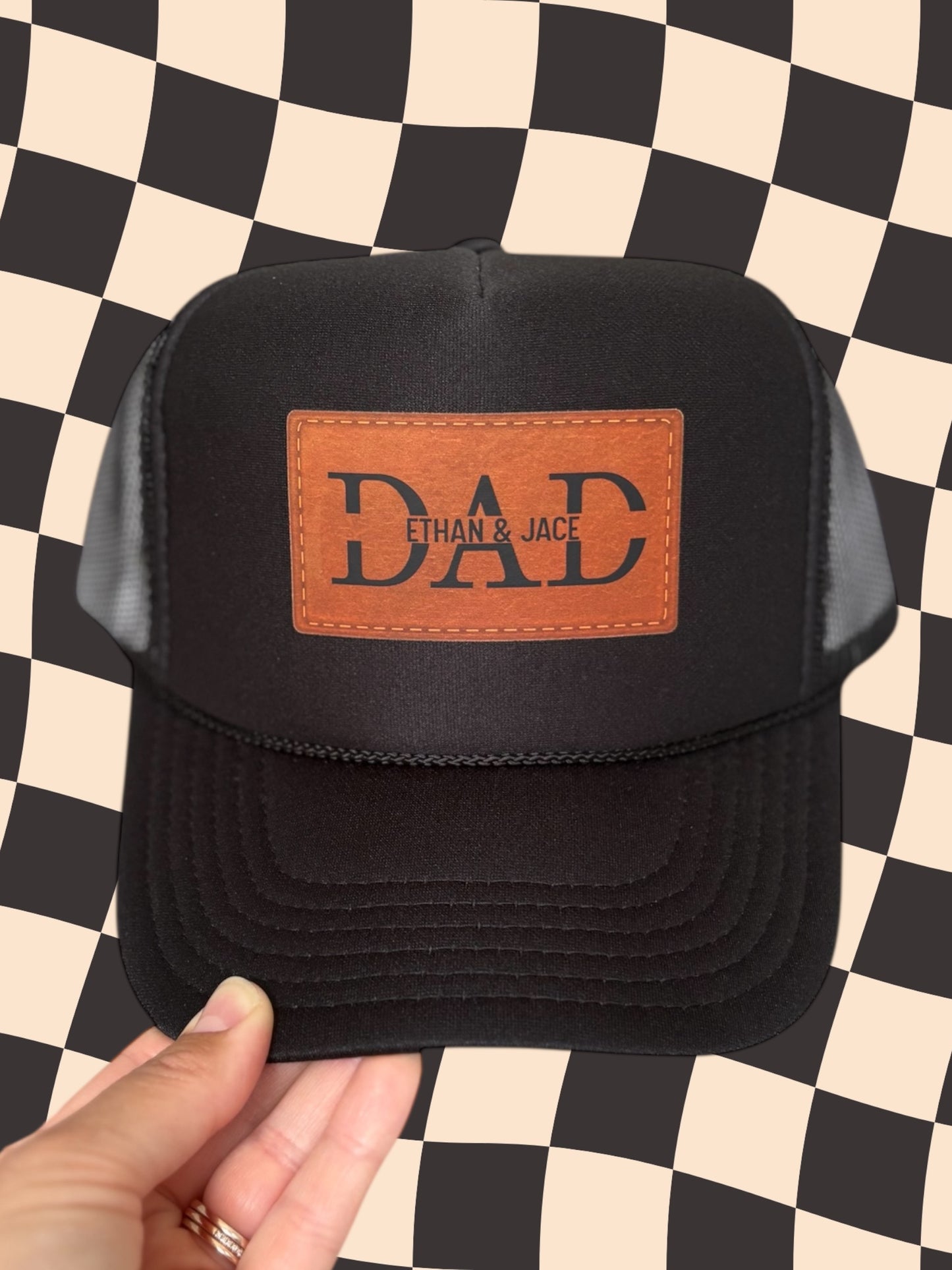 Customized Dad and Kids Trucker Hat