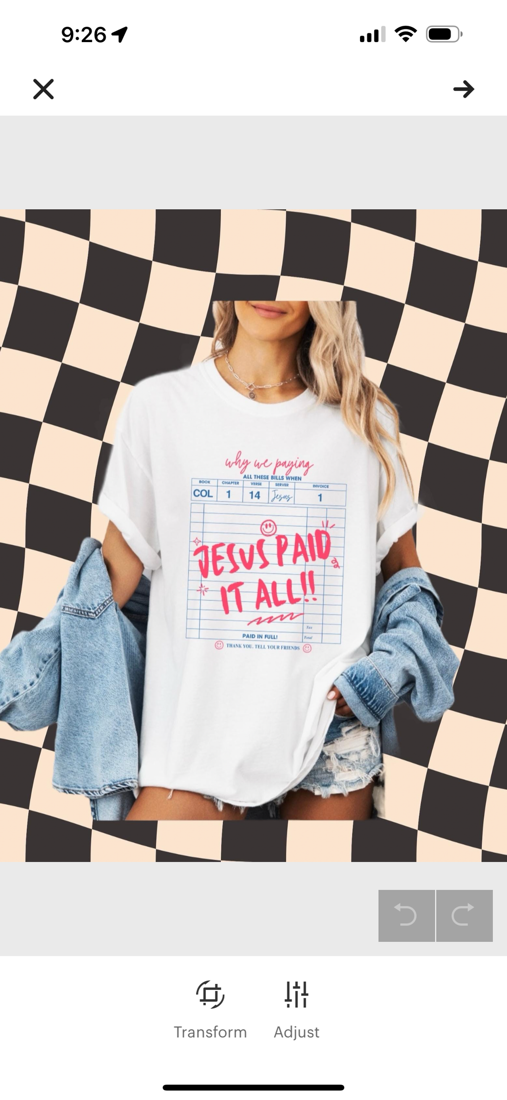 Jesus Paid It All Shirt