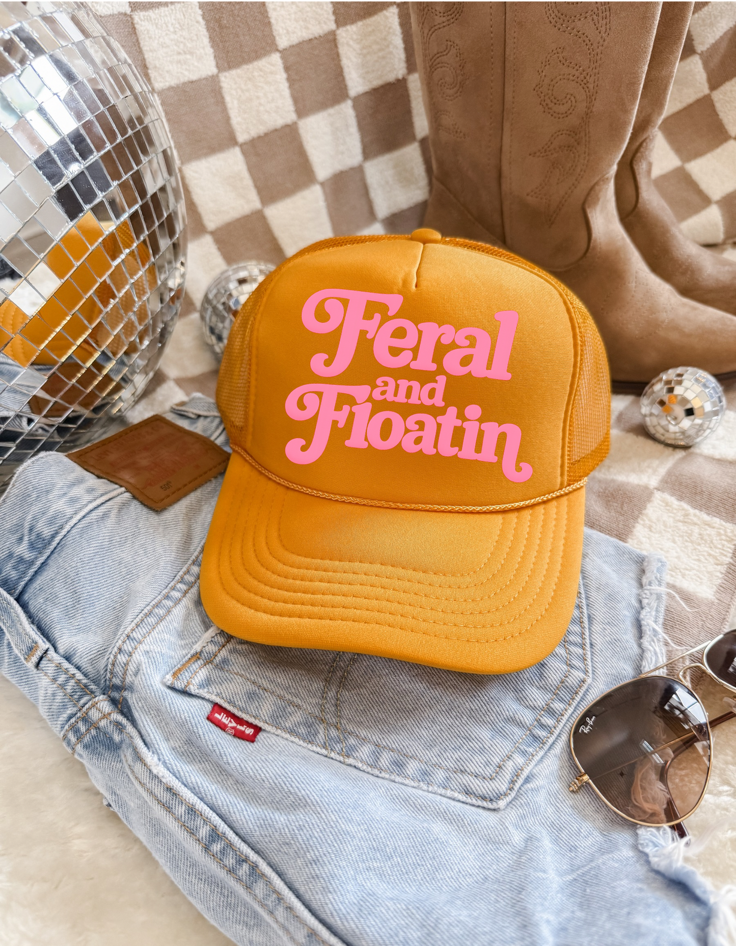 Feral and Floatin Trucker Hat