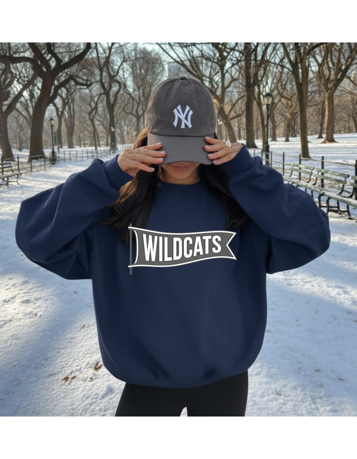Wildcats Pennant Crewneck Sweatshirt