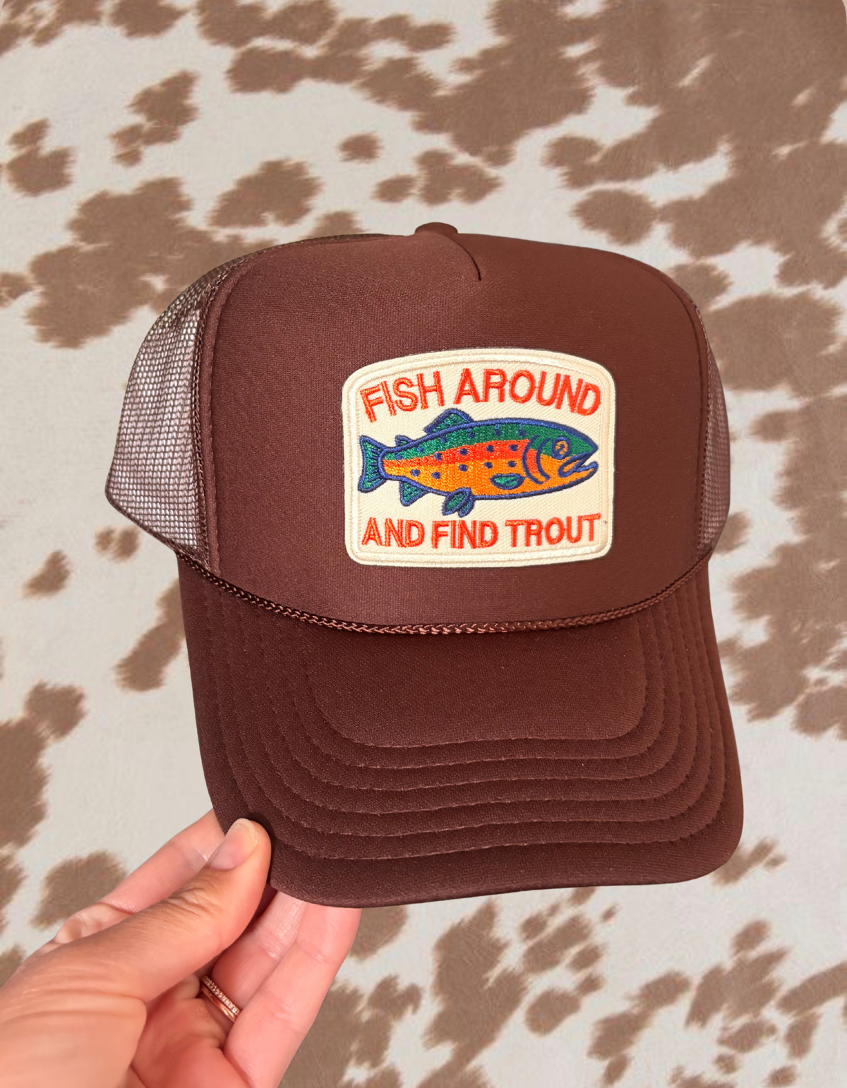 Fish Around & Find Trout Trucker Hat