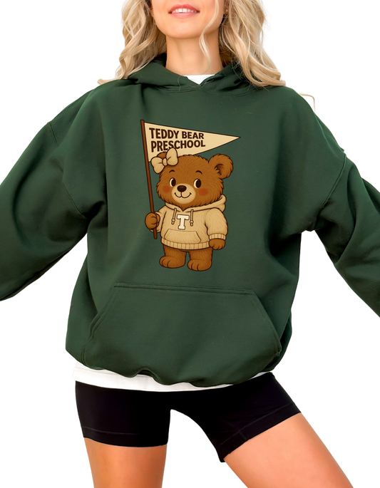 Teddy Bear Preschool Hoodie-Girl Bear