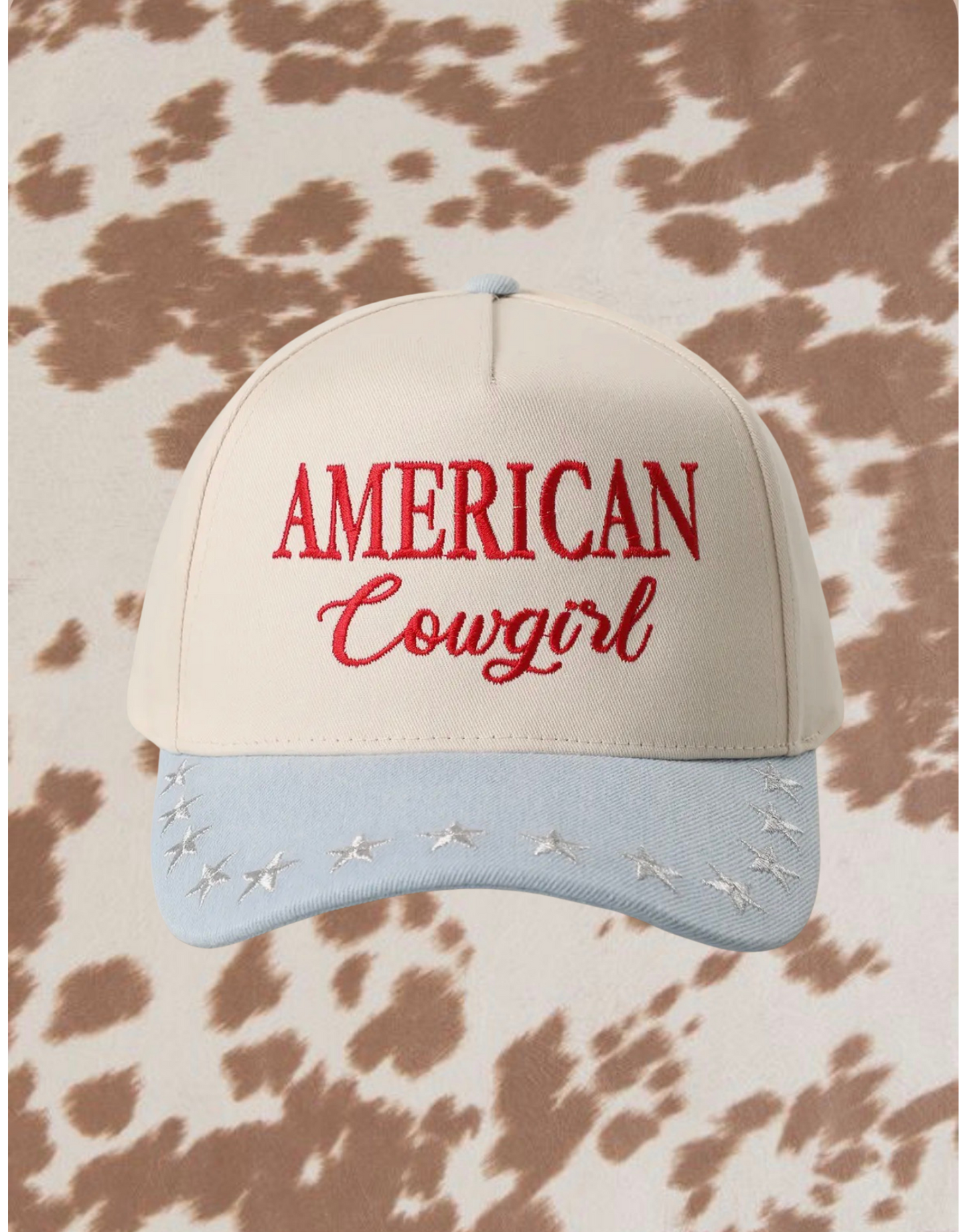 American Cowgirl Embroidered Trucker Hat