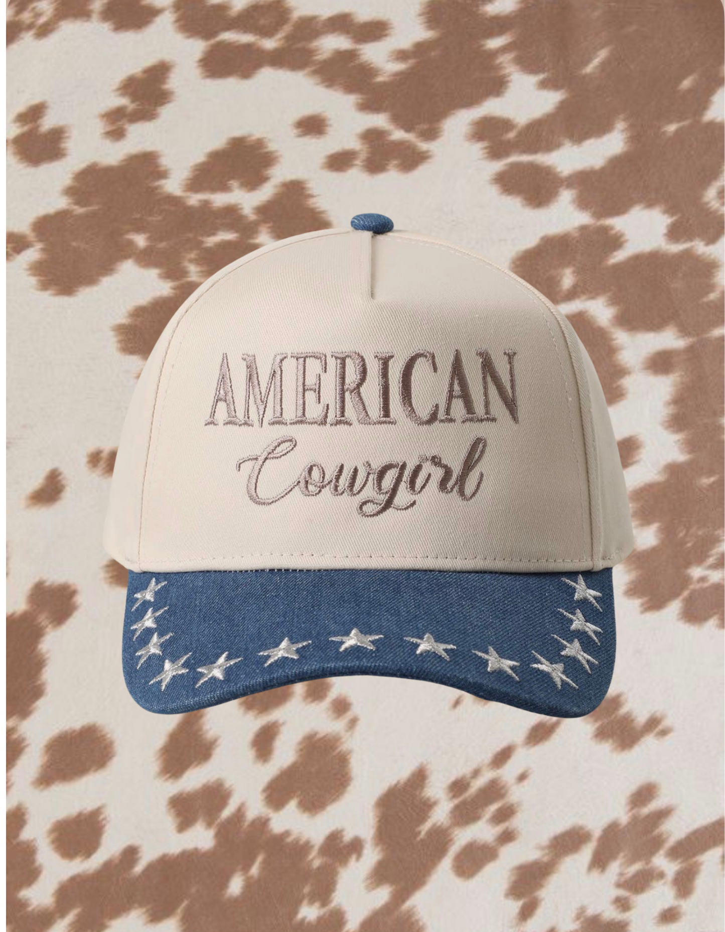 American Cowgirl Embroidered Trucker Hat