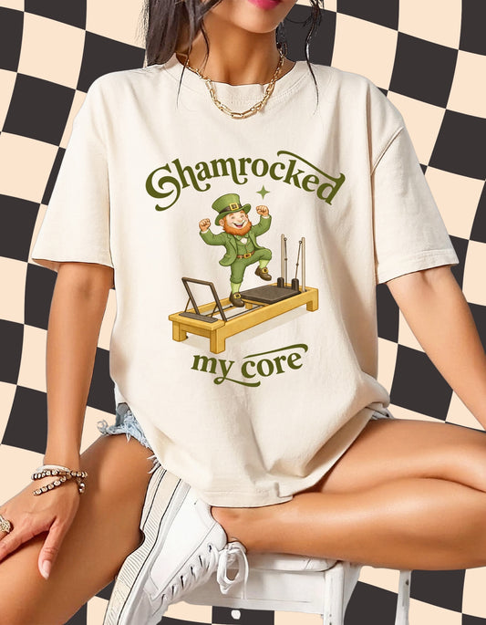Shamrocked My Core – St. Patrick’s Day Pilates Tee