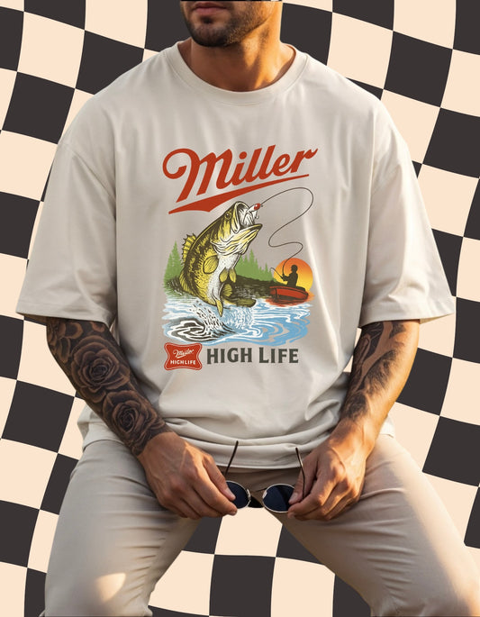 Men’s Fishing Shirt. Beer Lovers