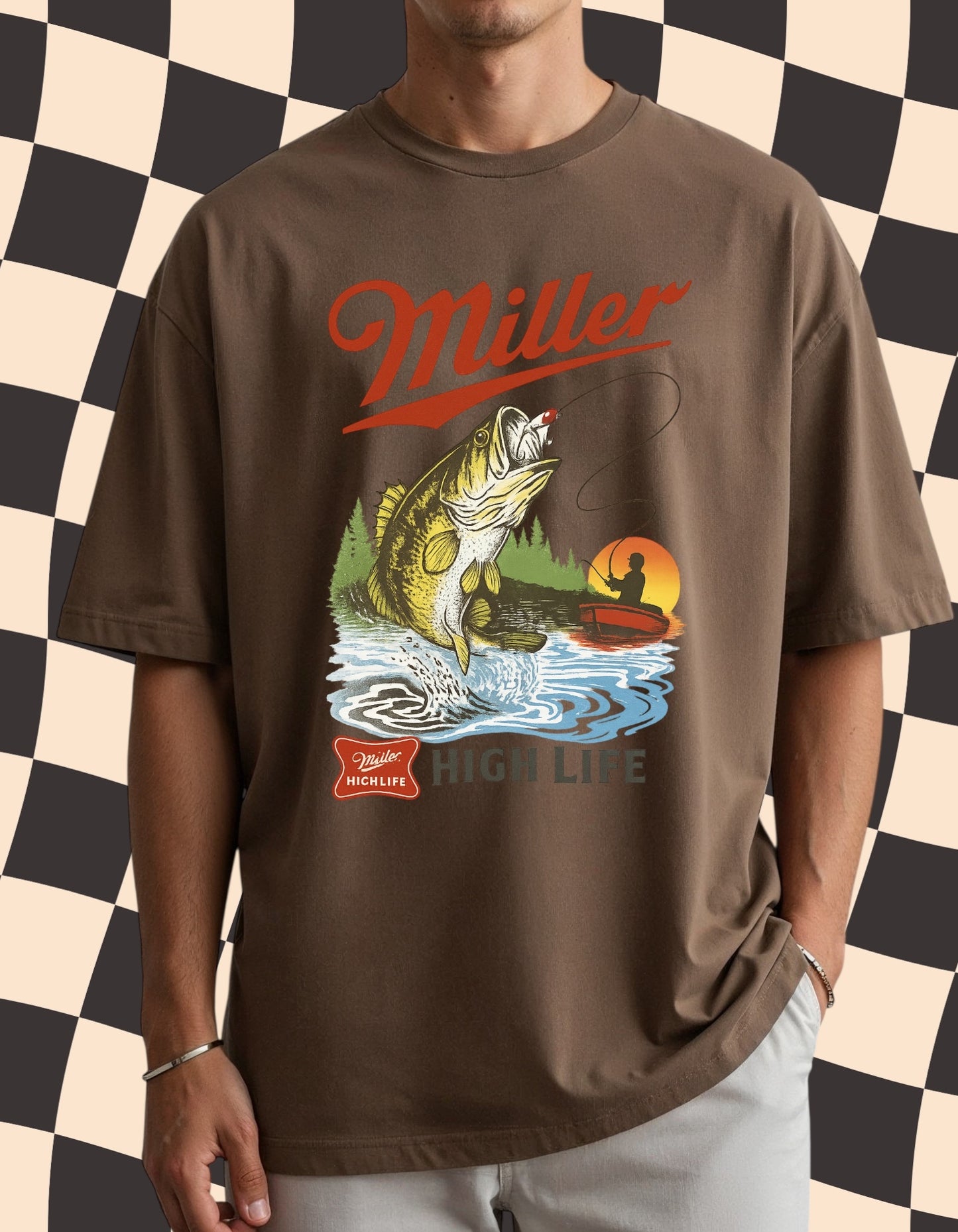 Men’s Fishing Shirt. Beer Lovers
