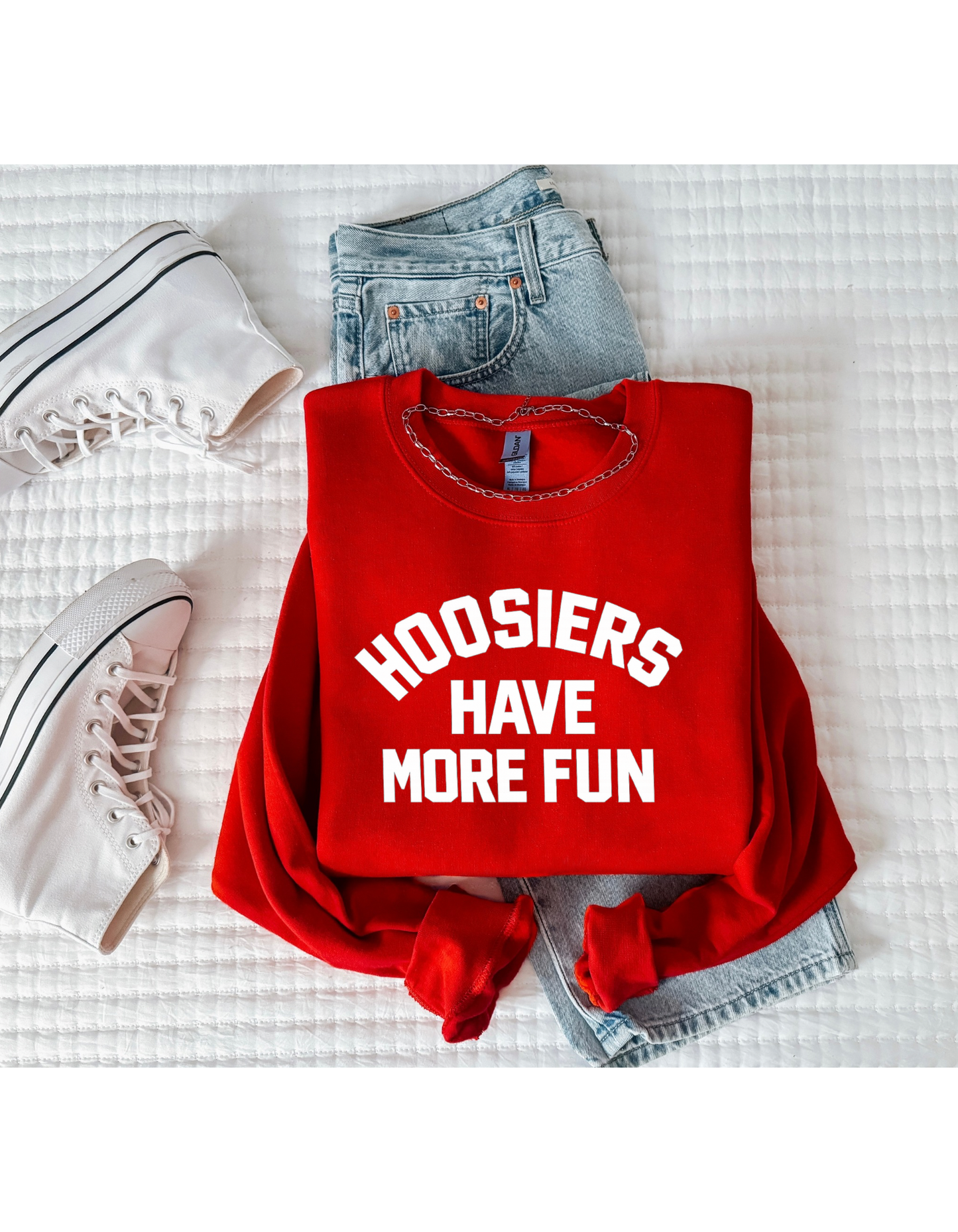 Hoosiers Have More Fun Crewneck Sweatshirt