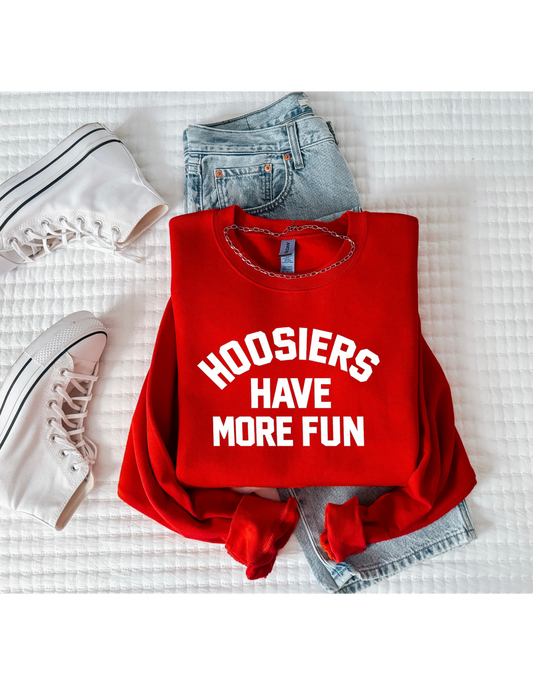 Hoosiers Have More Fun Crewneck Sweatshirt
