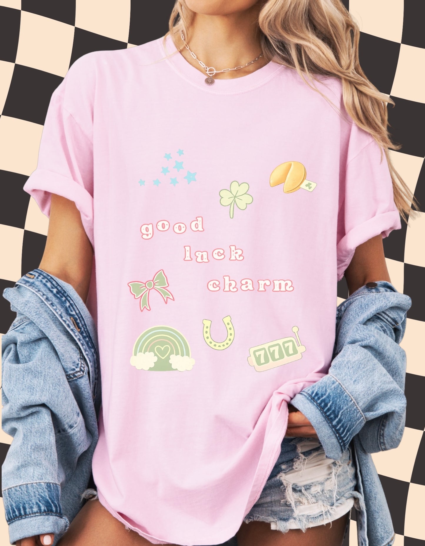 Good Luck Charm Graphic Tee 🍀✨