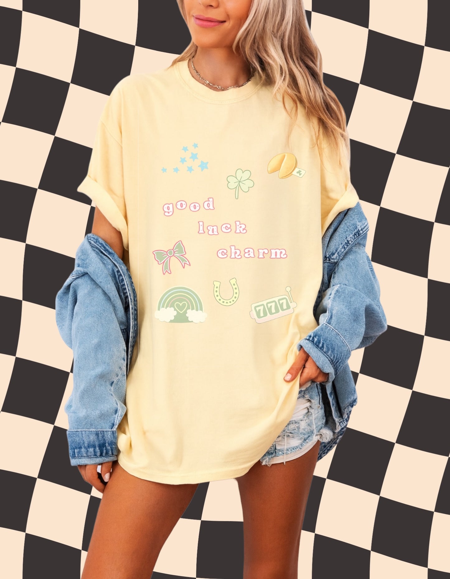 Good Luck Charm Graphic Tee 🍀✨