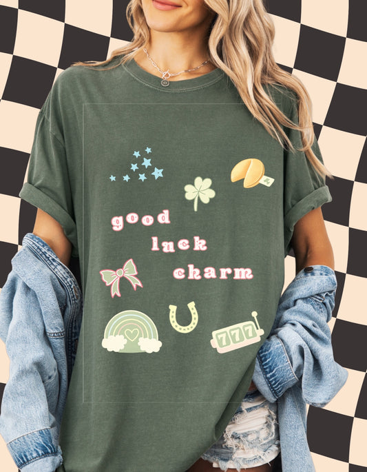 Good Luck Charm Graphic Tee 🍀✨