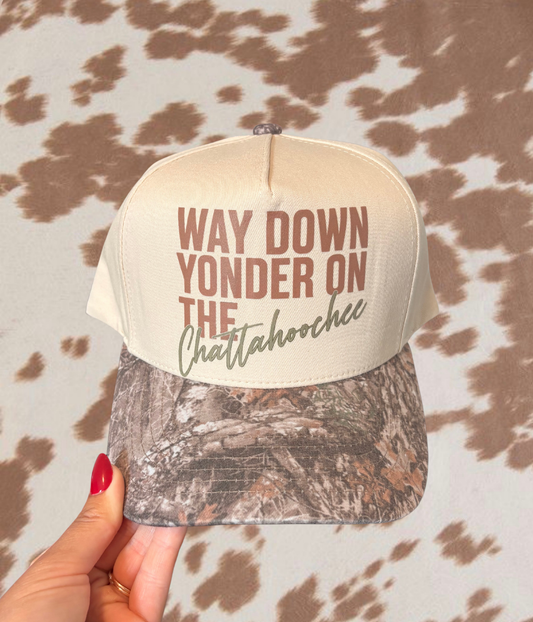 Chattahoochee Camo Trucker Hat | Retro Country Cap