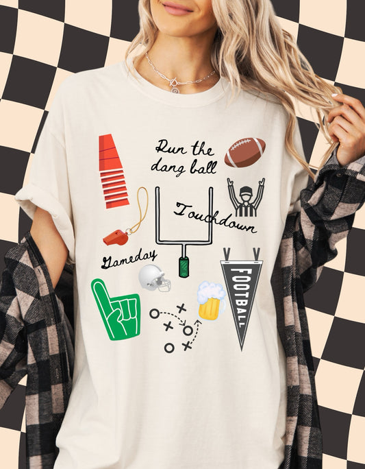 Game Day Football Graphic Tee 🏈 Vintage Shirt| Football Season Shirts