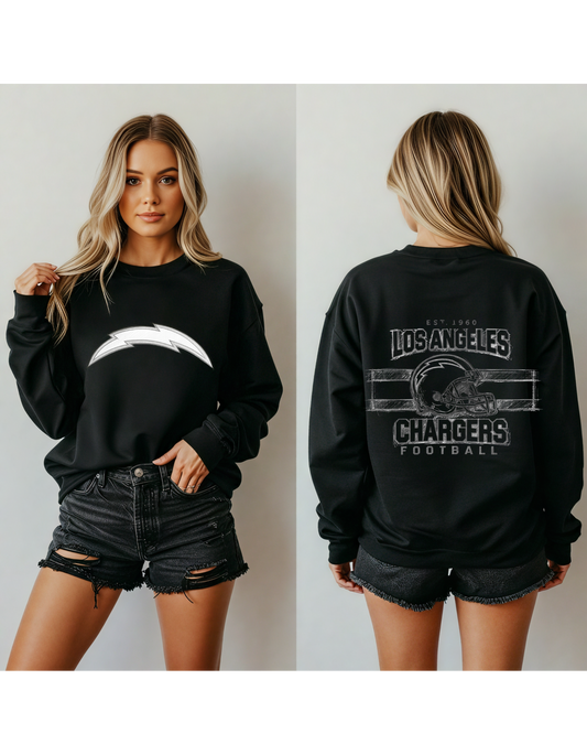 Vintage Chargers Sketch Crewneck Sweatshirt
