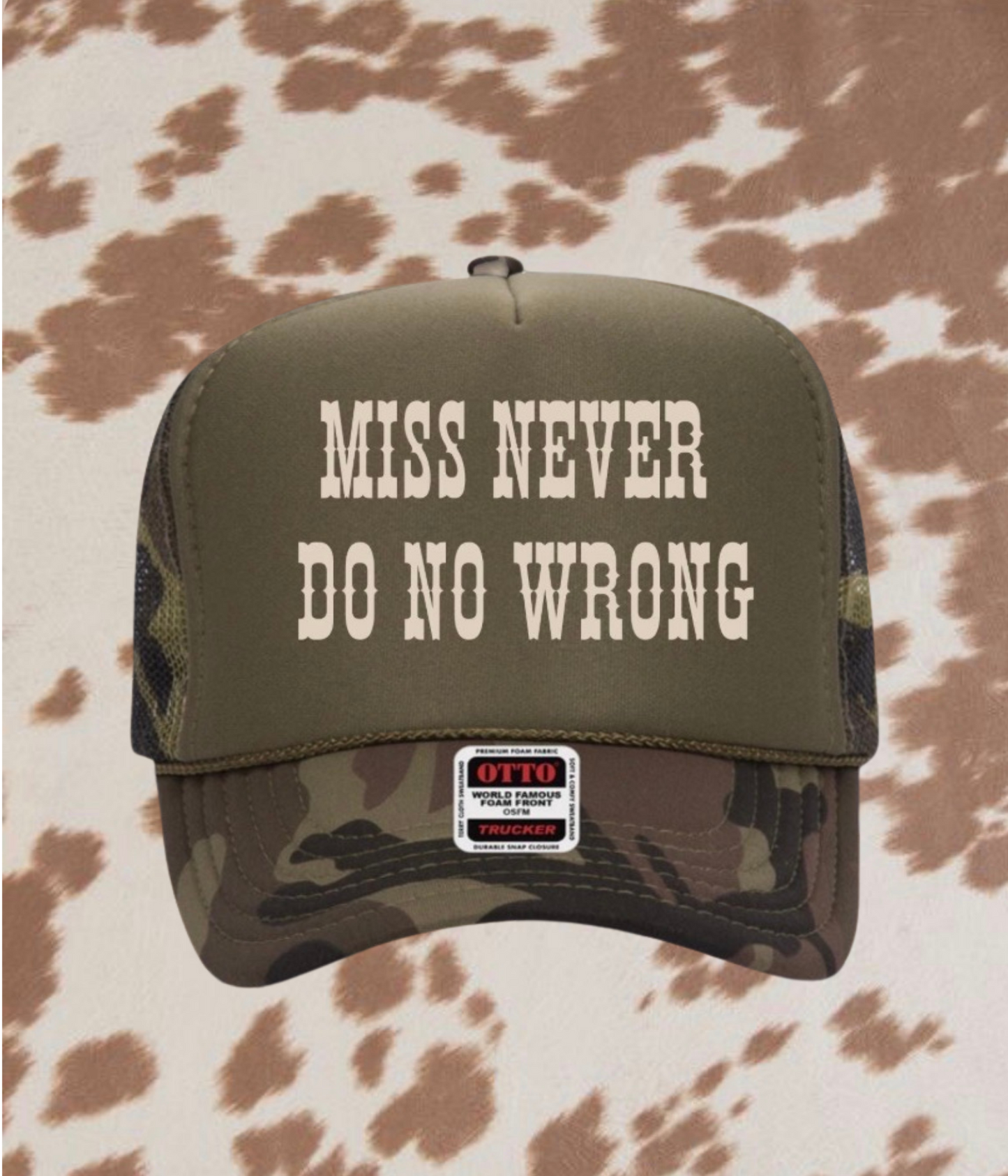 Miss Never Do No Wrong Trucker Hat