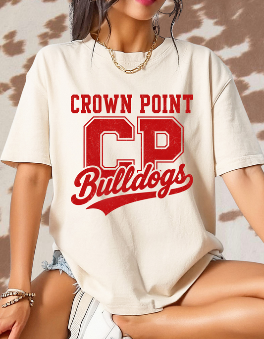 Crown Point CP Bulldogs Vintage Tee