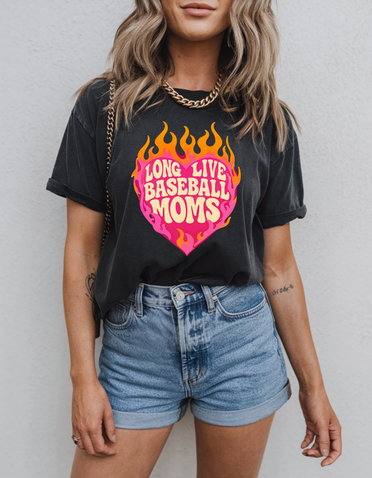 LONG LIVE BASEBALL MOMS TEE ⚾🔥