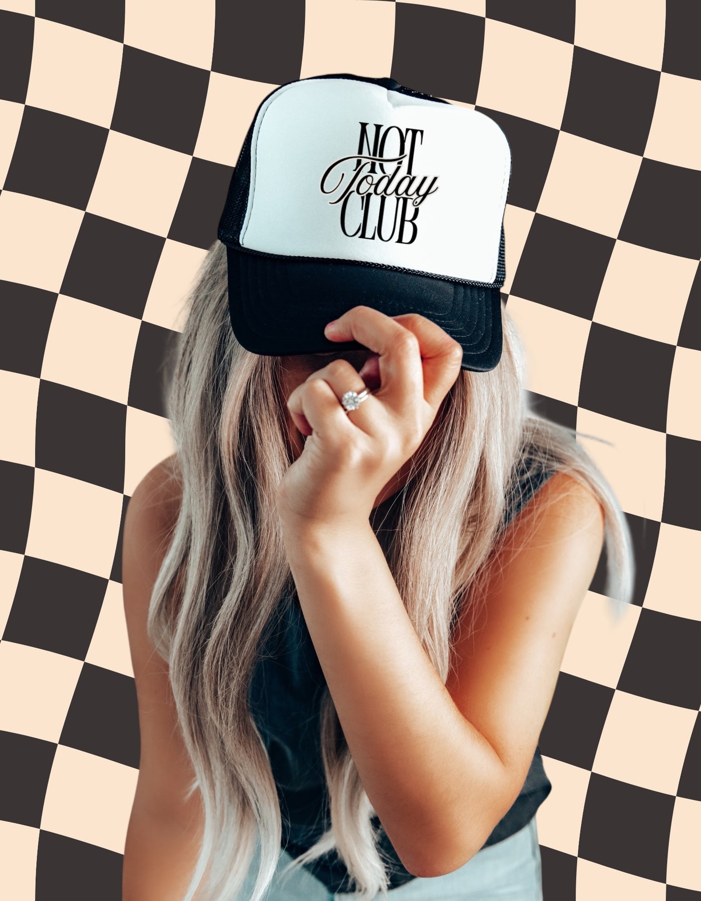 Not Today Club Trucker Hat – Retro Mesh Cap