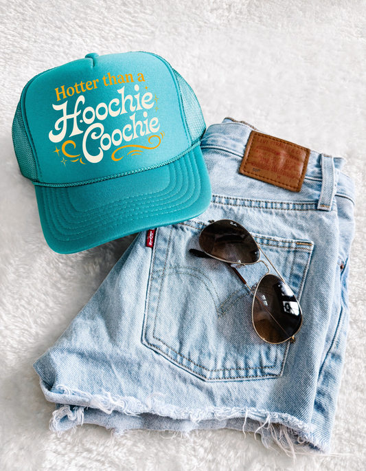 Hotter Than a Hoochie Coochie Trucker Hat 🔥🌶️