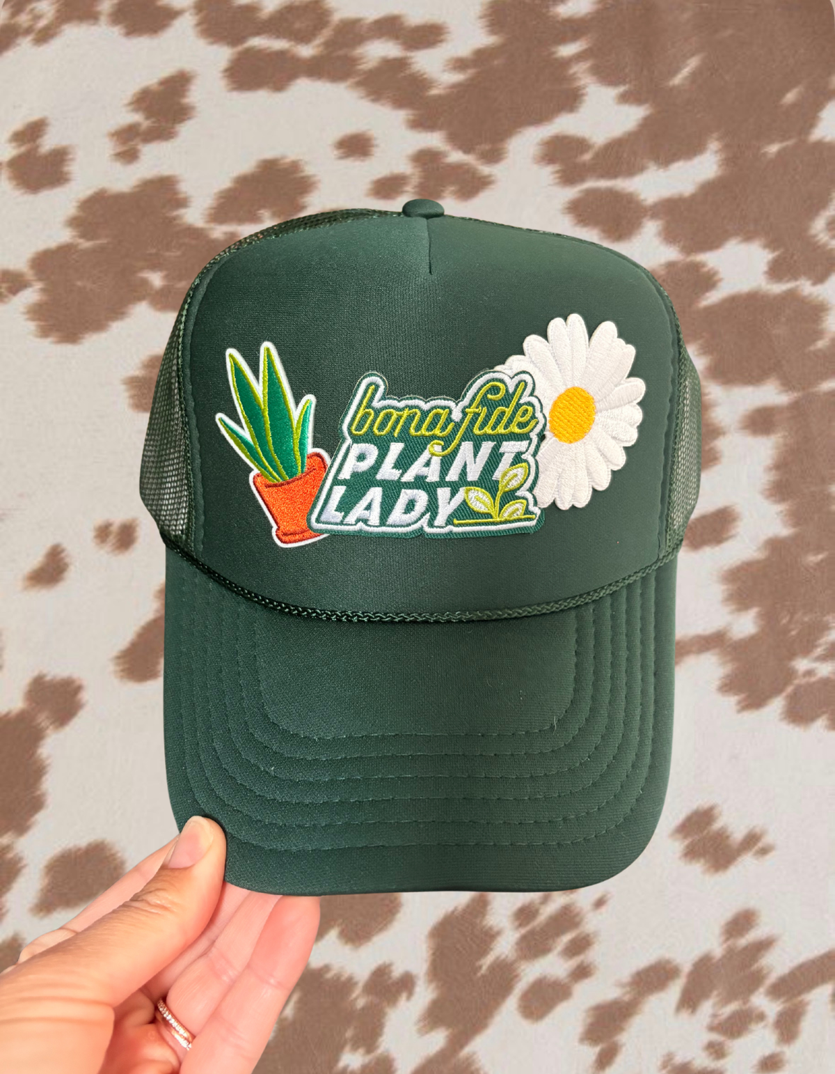 Bonafide Plant Lady Trucker Hat | Green Plant Lover Hat