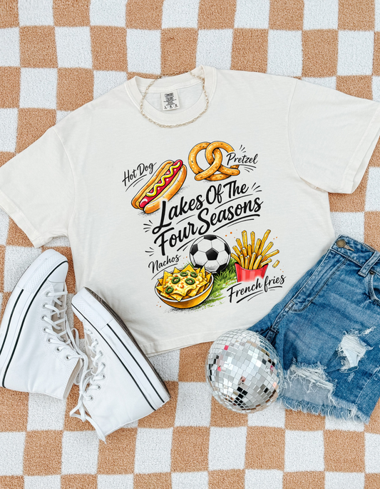 Lakes of the Four Seasons Game Day Snack Tee-Soccer