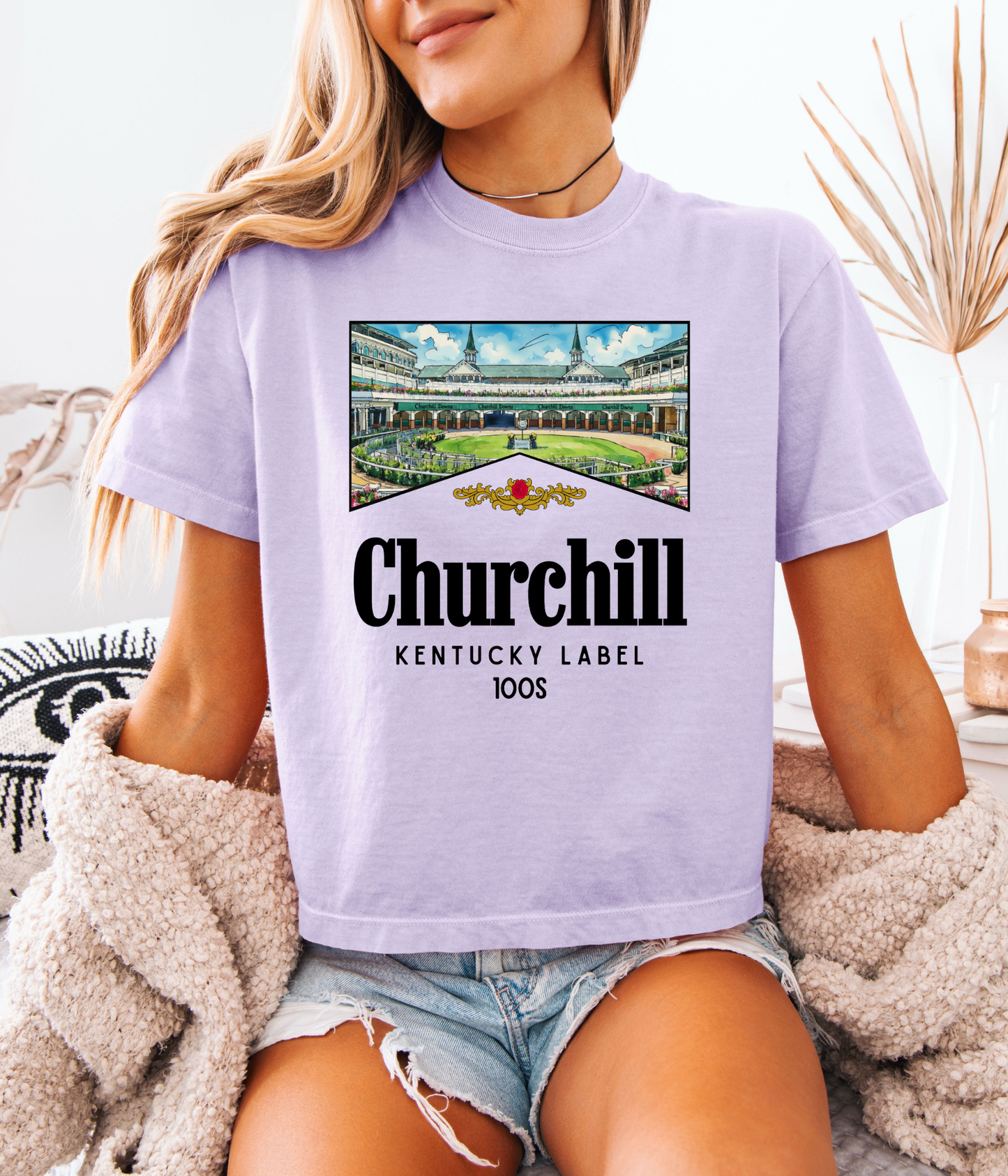 Churchill Kentucky Label 100s Tee