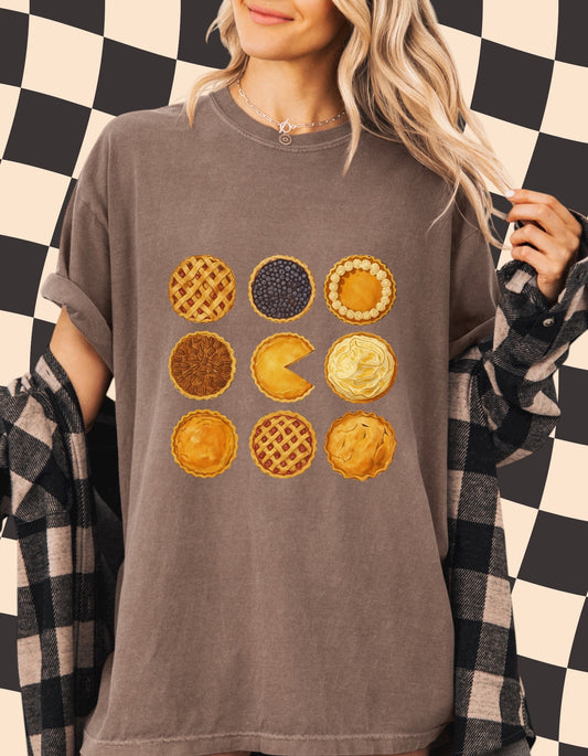 Cozy Fall Pie Sweatshirt – Retro Thanksgiving Dessert Graphic Tee